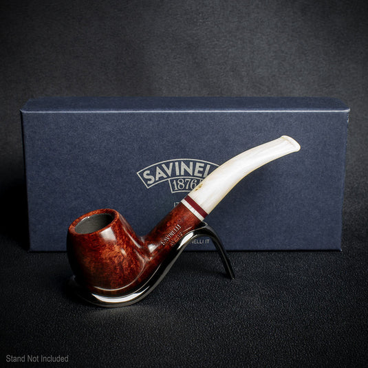 Savinelli Avorio Smooth Burgundy 626 - 6mm Briar Pipe