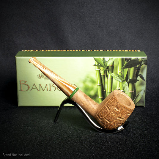 Savinelli Bamboo Rusticated Natural 106 - 6mm Briar Pipe