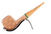 Savinelli Bamboo Rusticated Natural 207 - 6mm Briar Pipe