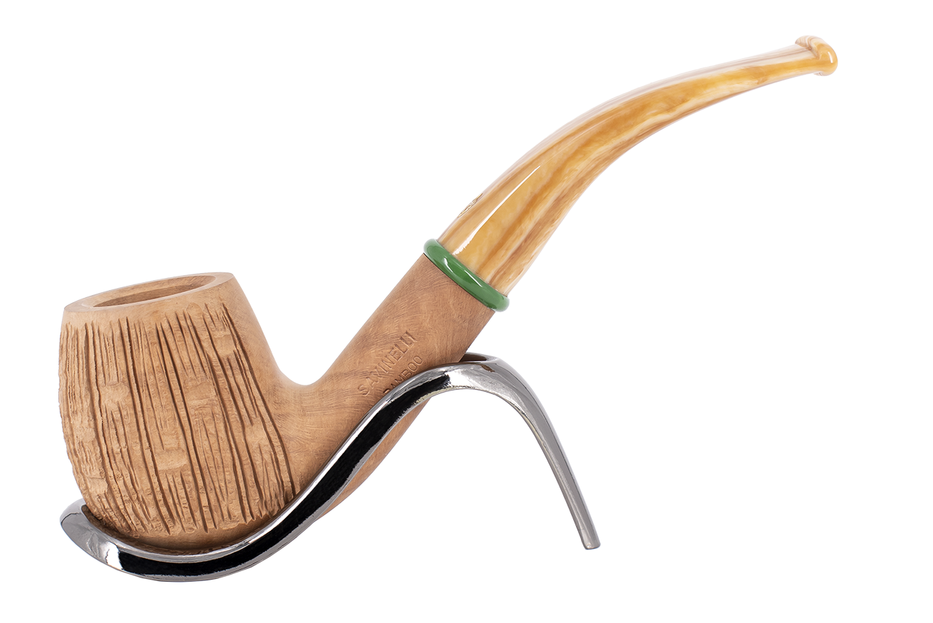 Savinelli Bamboo Rusticated Natural 602 6mm - Smoke-King.co.uk