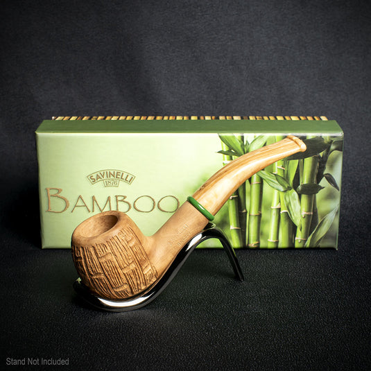 Savinelli Bamboo Rusticated Natural 626 - 6mm Briar Pipe