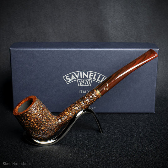 Savinelli Bings Favourite 6mm Briar Pipe - Brownblast