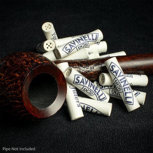 Savinelli Charcoal 9mm Pipe Filters - Tin of 100