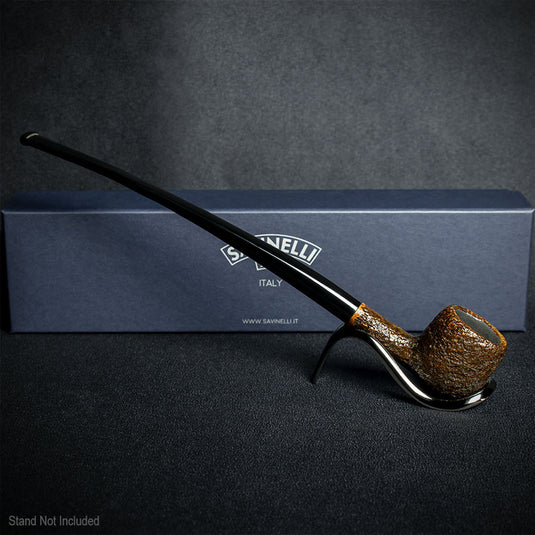 Savinelli Brownblast Churchwarden Briar Pipe - 901 6mm