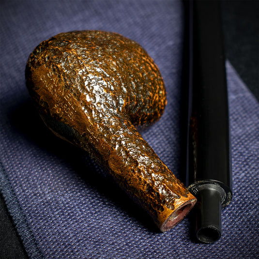 Savinelli Brownblast Churchwarden Briar Pipe - 901 6mm