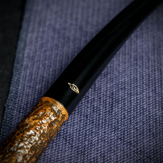 Savinelli Brownblast Churchwarden Briar Pipe - 921 6mm