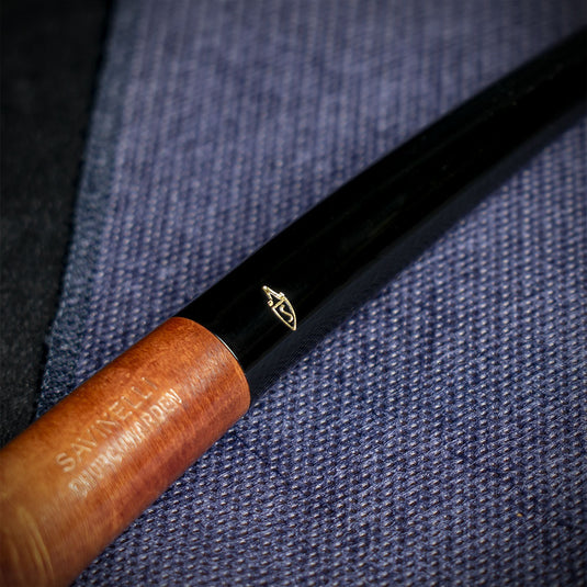 Savinelli Brown Smooth Churchwarden Briar Pipe - 901 6mm