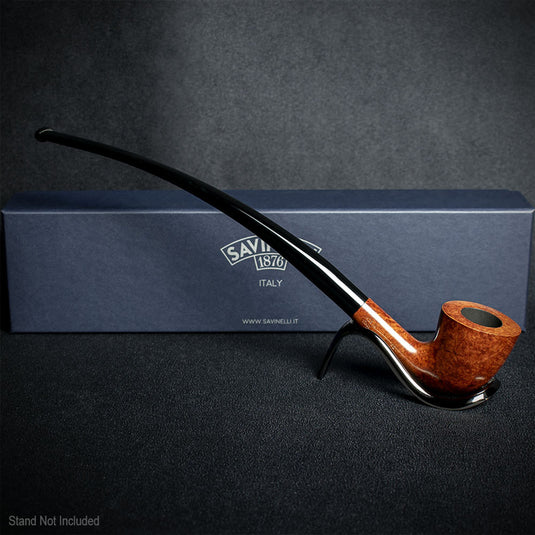 Savinelli Brown Smooth Churchwarden Briar Pipe - 921 No Filter