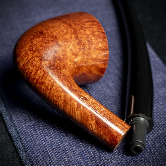 Savinelli Brown Smooth Churchwarden Briar Pipe - 921 No Filter