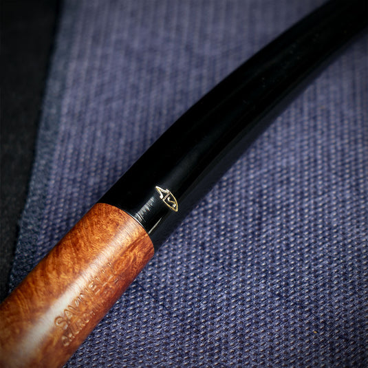 Savinelli Brown Smooth Churchwarden Briar Pipe - 921 No Filter