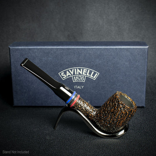 Savinelli Desigual Rustic 6mm Briar Pipe - Shape 127