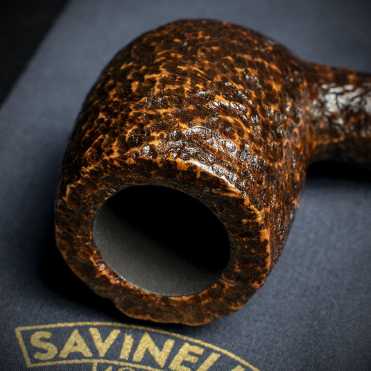 Savinelli Dolomiti Rustic Light Brown 128 - 9mm Briar Pipe