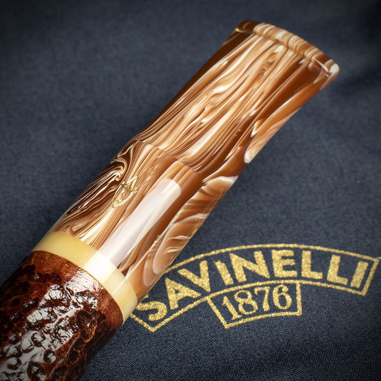 Savinelli Dolomiti Rustic Light Brown 311 - 9mm Briar Pipe