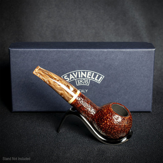 Savinelli Dolomiti Rustic Light Brown 321 - 9mm Briar Pipe