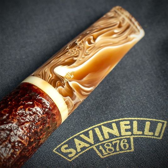 Savinelli Dolomiti Rustic Light Brown 321 - 9mm Briar Pipe