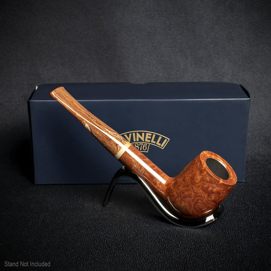 Savinelli Dolomiti Smooth Light Brown 128 - 9mm Briar Pipe