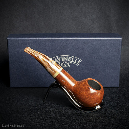 Savinelli Dolomiti Smooth Briar Smoking Pipe Shape 321 - 9mm Filter