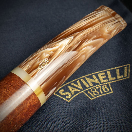 Savinelli Dolomiti Smooth Briar Smoking Pipe Shape 321 - 9mm Filter