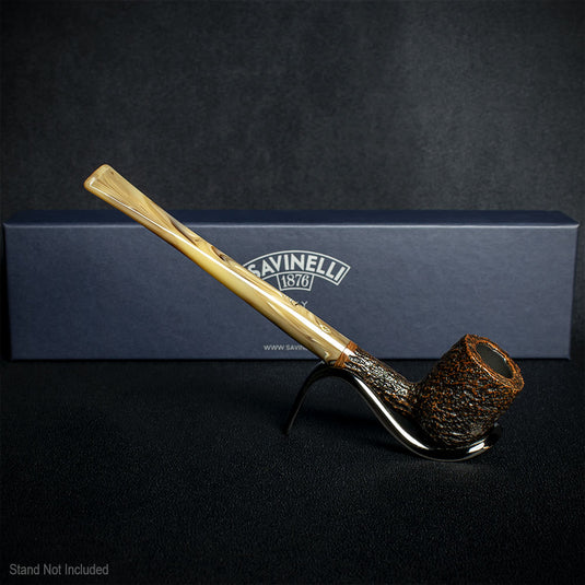 Savinelli Ginger's Favourite Rustic Brown 104 - 6mm Briar Pipe