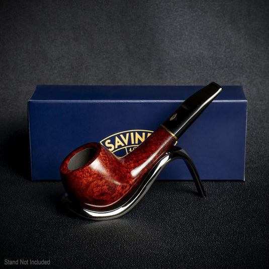 Savinelli Lollo Smooth Bordeaux 01 - 6mm Briar Pipe