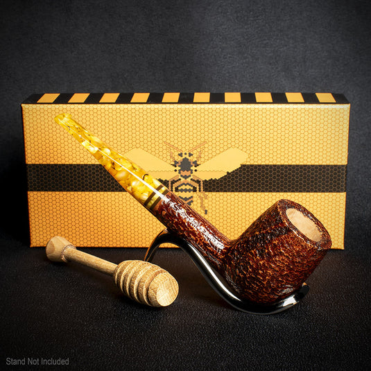 Savinelli Miele Rusticata Brownblast 111 - 6mm Briar Pipe