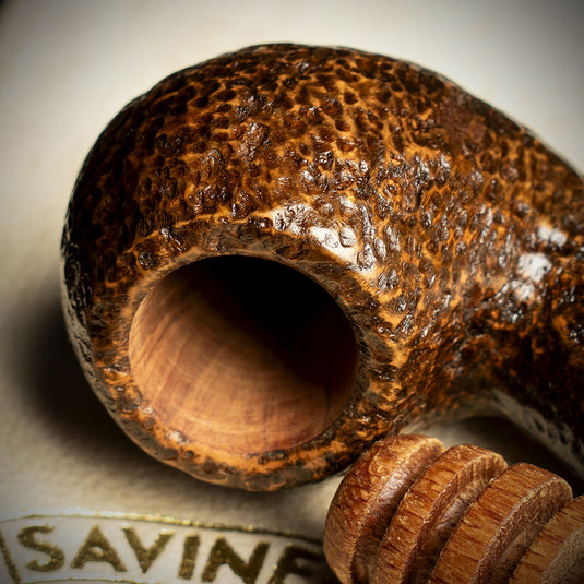 Savinelli Miele Rusticata Brownblast 642 - 6mm Briar Pipe