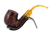 Savinelli Miele Rusticata Brownblast 614 - 6mm Briar Pipe