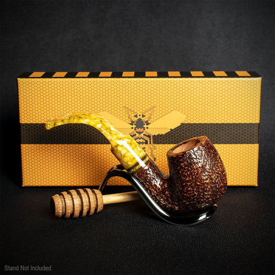 Savinelli Miele Rusticata Brownblast 614 - 6mm Briar Pipe