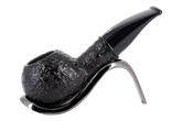 Savinelli Mini - Black Rusticated Briar Smoking Pipe - Shape 321 (6mm)