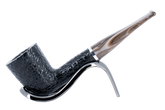 Savinelli Morellina Rustic Black 409R - 6mm Briar Pipe