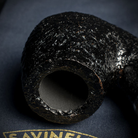 Savinelli Morellina Rustic Black 614R - 6mm Briar Pipe