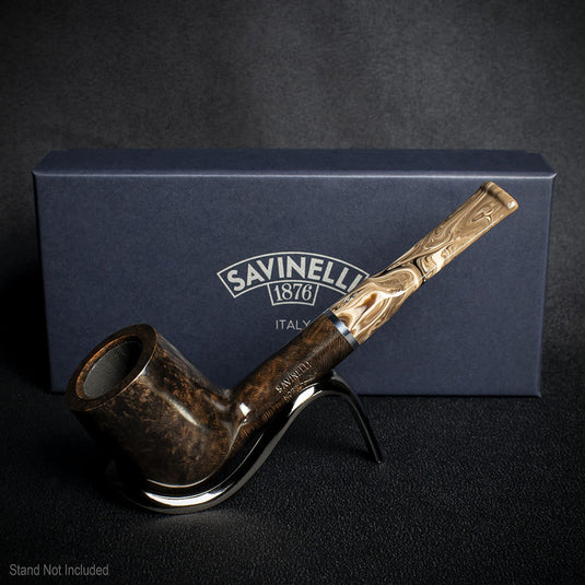 Savinelli Morellina Smooth Brown 114S - 6mm Briar Pipe