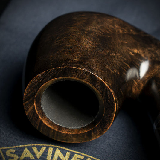 Savinelli Morellina Smooth Brown 614S - 6mm Briar Pipe