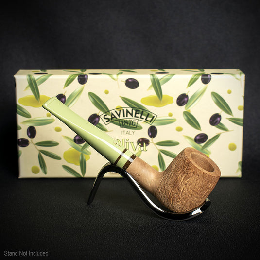Savinelli Oliva Natural Rustic 106 - 6mm Briar Pipe