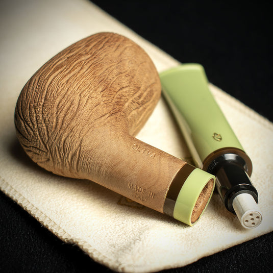 Savinelli Oliva Natural Rustic 106 - 6mm Briar Pipe