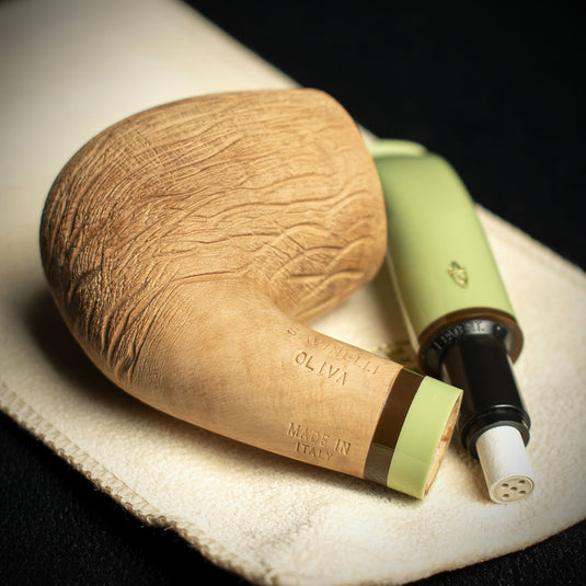 Savinelli Oliva Natural Rustic 601 - 6mm Briar Pipe