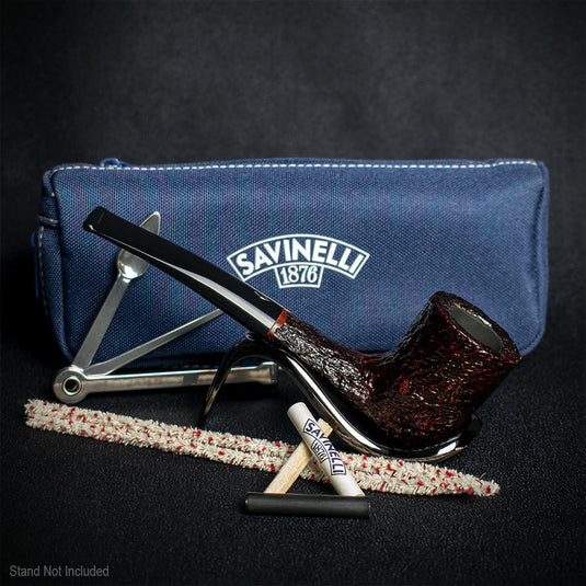 Savinelli One Rustic Dark Brown 404 Pipe Starter Kit