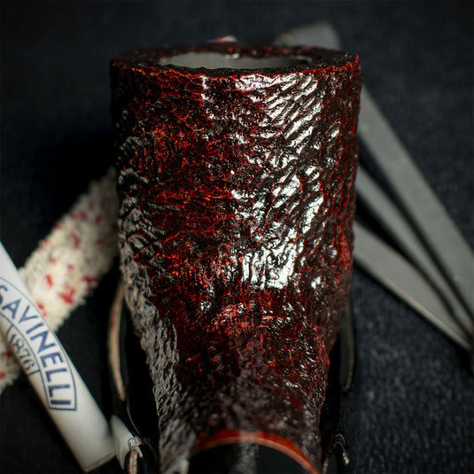 Savinelli One Rustic Dark Brown 404 Pipe Starter Kit