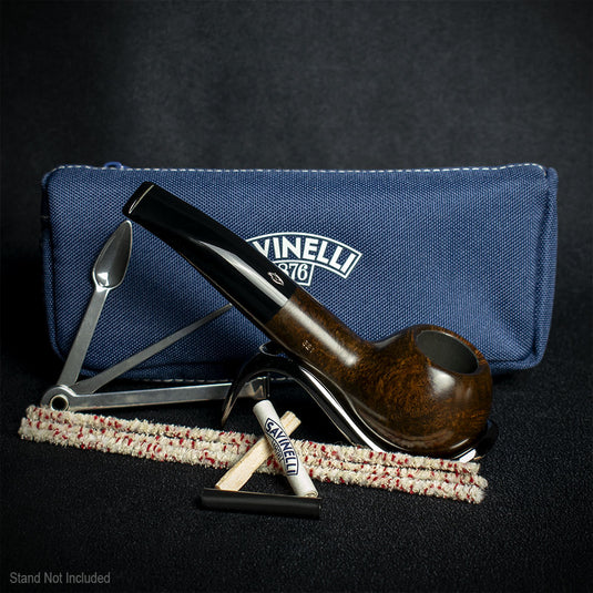 Savinelli One Smooth Brown 321 Pipe Starter Kit