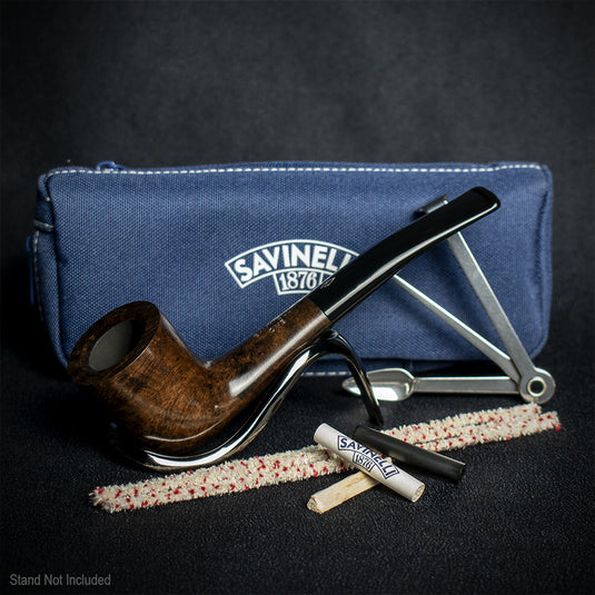 Savinelli One Smooth Brown 404 Pipe Starter Kit