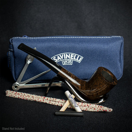 Savinelli One Smooth Brown 404 Pipe Starter Kit