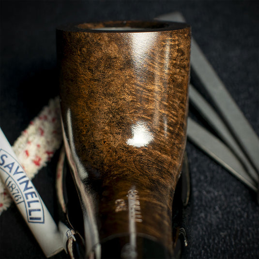 Savinelli One Smooth Brown 404 Pipe Starter Kit