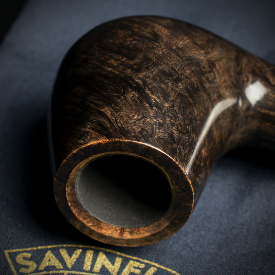 Savinelli Oscar Liscia Marrone Scuro 628 - Briar Pipe