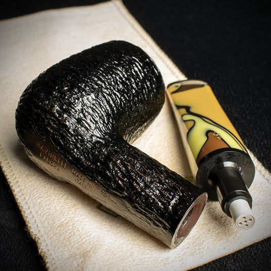 Savinelli Paloma Rustic Black 101 - 6mm Briar Pipe