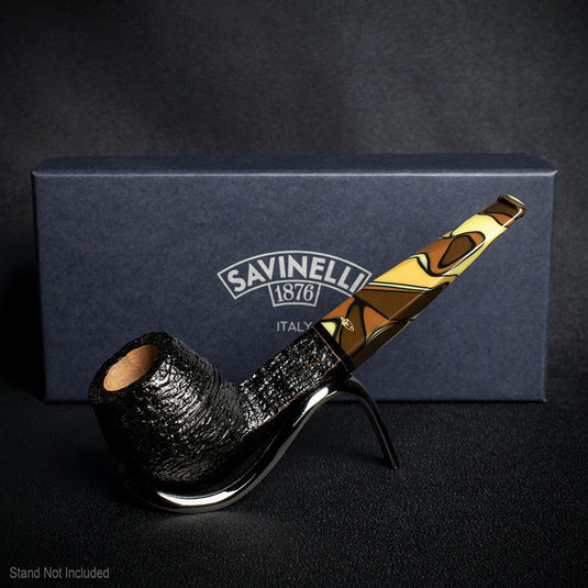 Savinelli Paloma Rustic Black 510 - 6mm Briar Pipe