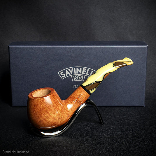 Savinelli Paloma Smooth Brown 645 - 6mm Briar Pipe