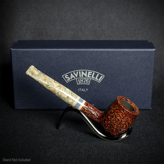 Savinelli Sasso Rusticated 106 - 6mm Briar Pipe