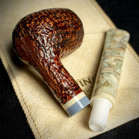 Savinelli Sasso Rusticated 106 - 6mm Briar Pipe