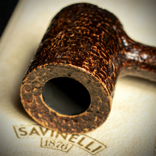 Savinelli Sasso Rusticated 311 - 6mm Briar Pipe