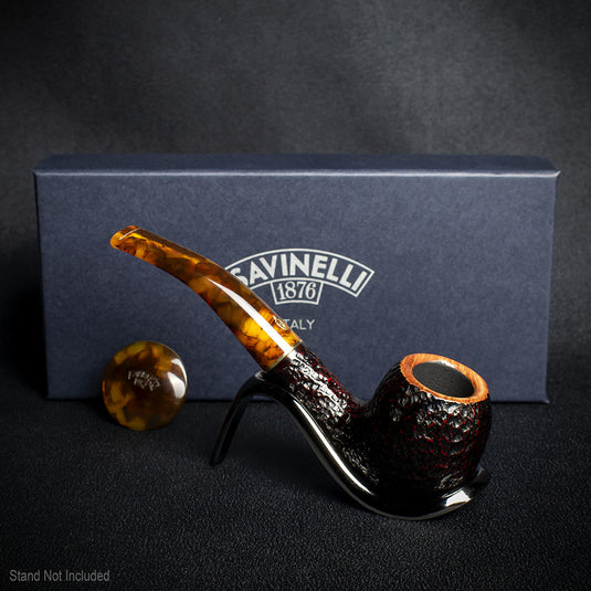 Savinelli Tortuga Rustic Shape No.626 - 6mm Briar Pipe